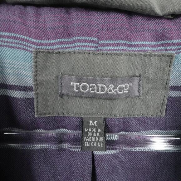 Toad&Co Swingout Jacket‎ Mens Medium Gray Hooded Full Zip Windbreaker Outdoors - Picture 3 of 14